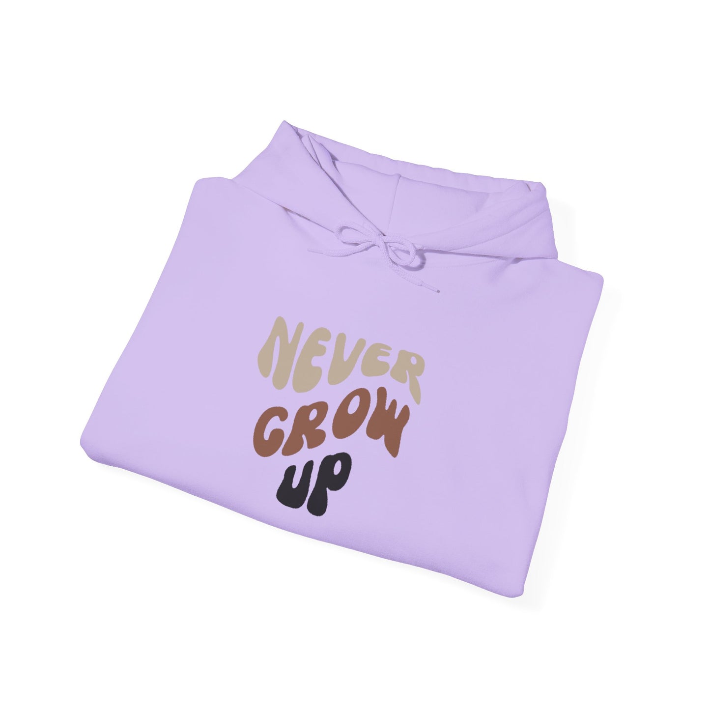 "Never Grow Up" Hooded Sweatshirt