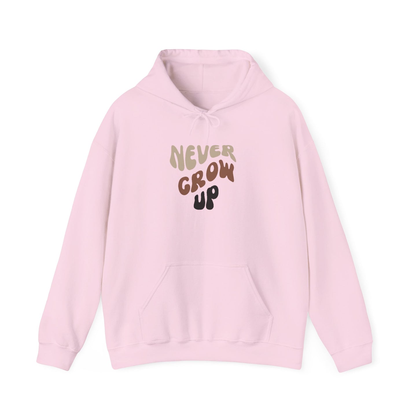 "Never Grow Up" Hooded Sweatshirt
