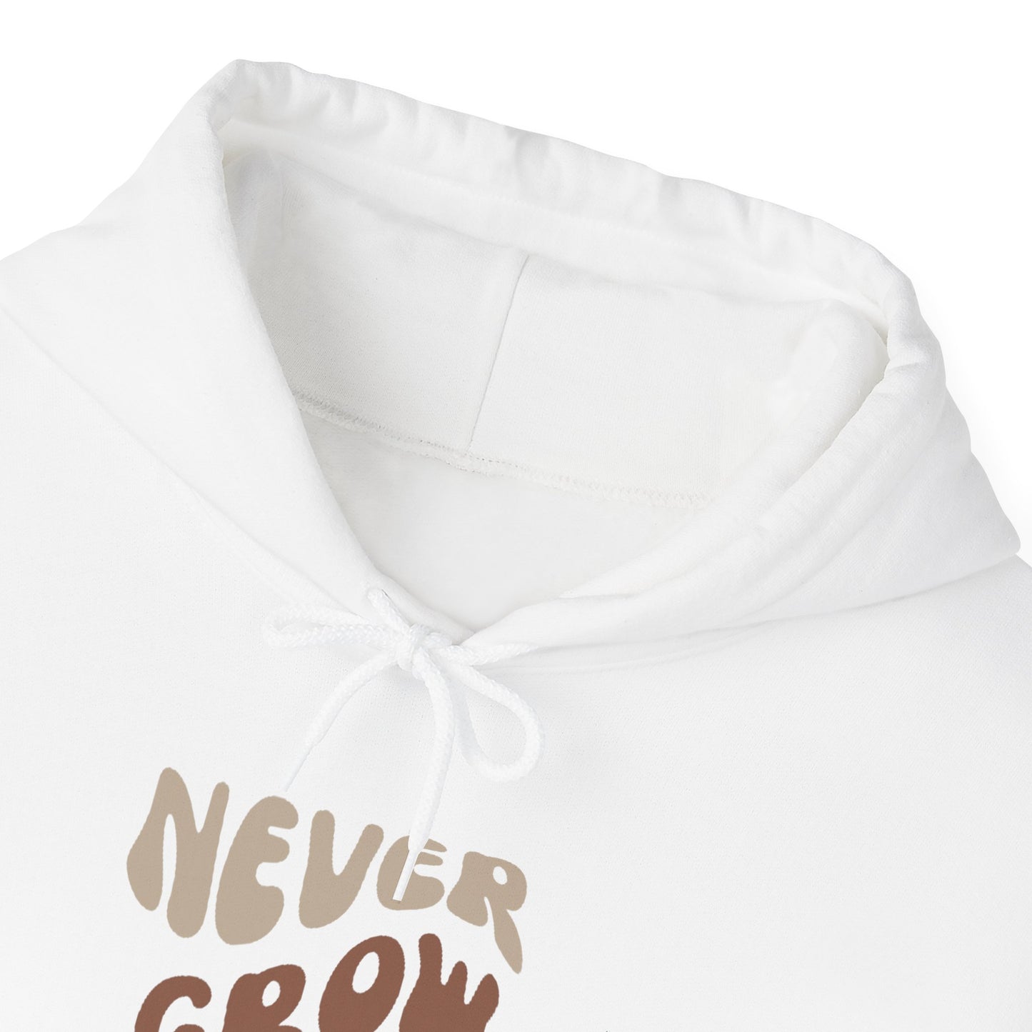 "Never Grow Up" Hooded Sweatshirt